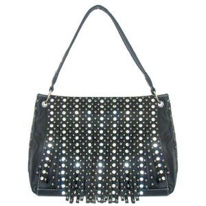 Savana Fringe Flap Handbag with Studs And Stones.